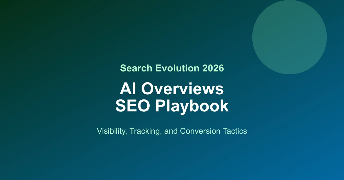 AI Overviews SEO playbook article thumbnail
