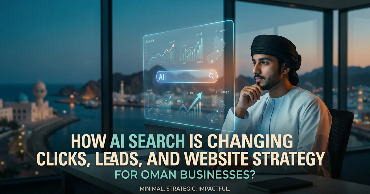 AI search impact on clicks and leads for Oman businesses