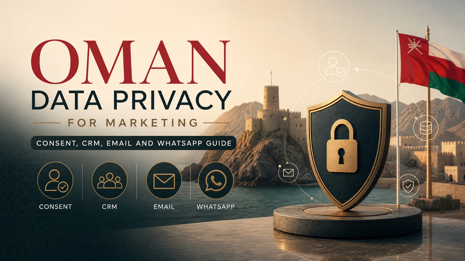 Oman data privacy for marketing poster