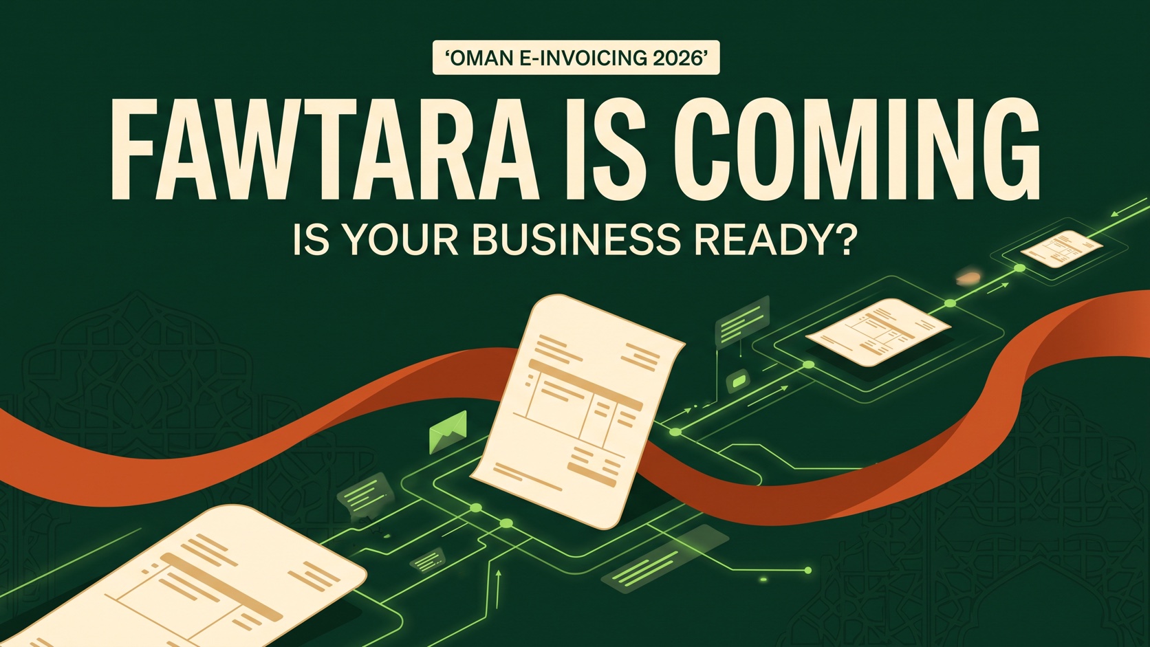 Poster reading Fawtara is coming: Is your business ready?