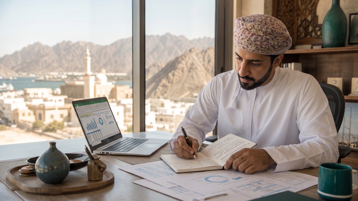 Entrepreneur planning how to start a business in Oman