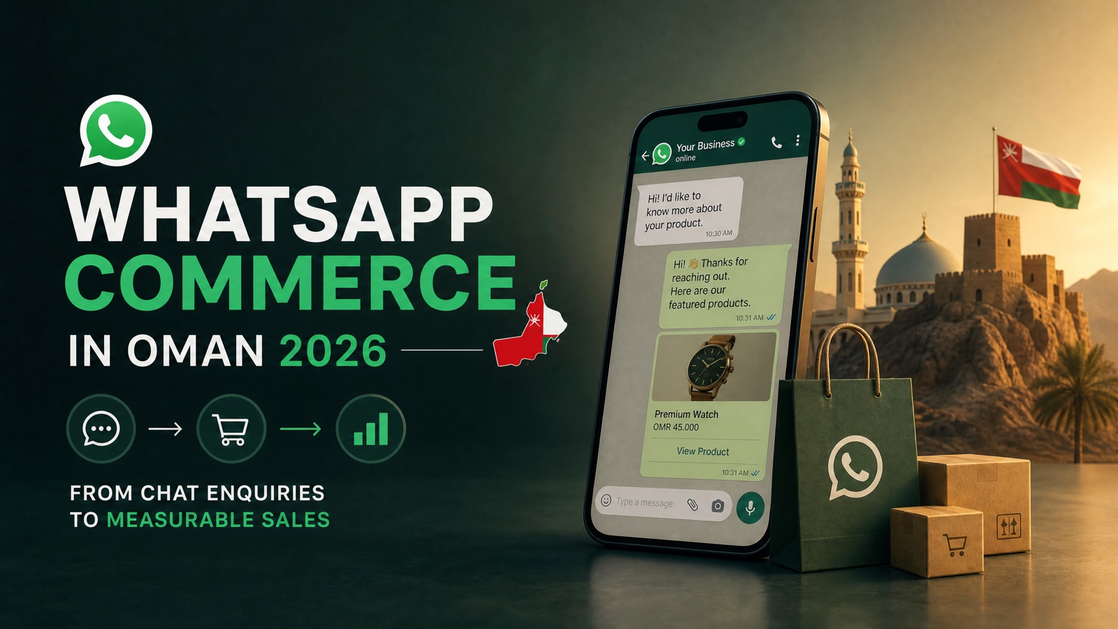 WhatsApp Commerce in Oman 2026 poster